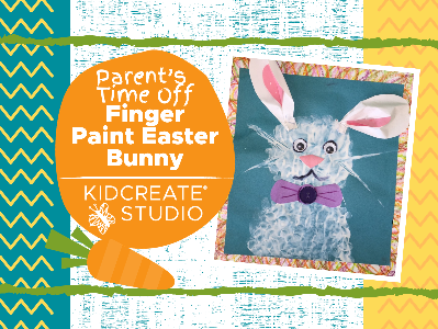 Parent's Time Off- Finger Paint Easter Bunny (3-9 Years)